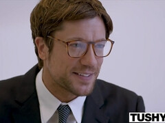 Anal, Cul, Cul à la bouche, Gros cul, Sucer une bite, Brunette brune, Interracial, Seins naturels