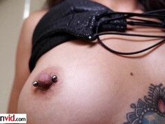 Amateur, Gros seins, Gorge profonde, Queue, Fille latino, Naturelle, Seins naturels, Mamelons