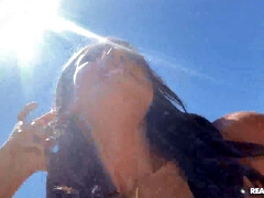 Arsch, Tussi, Grosser arsch, Blasen, Hardcore, Im freien, Muschi