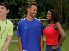 黒人, フェラチオ, バック, 黒人, 異人種間, なめる, 淫乱熟女, ストリッピング