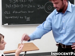 Horny student Alyce Anderson controls and rides the hard cock of his professor