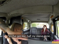 Female Fake Taxi - Lesbian Dominates Tattooed Redhead 1