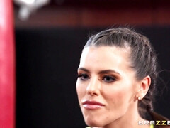 Athletic beauty with a killer body gets anally fucked in the gym