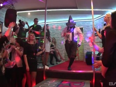ブロンド, 茶髪の, ヨーロピアン, グループ, 異人種間, 下着, 熟年, 現実