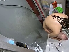 素人, ゲイ, レズビアン, シャワー, のぞき