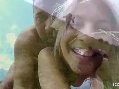 Stel, Schattig, Sperma in gezicht, Volledige film, Duits, Klein, Mager, Tiener