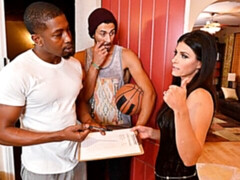 Zwart, Pijpbeurt, Bruinharig, Dubbele penetratie, Hardcore, Interraciaal, Man man vrouw, Tiener