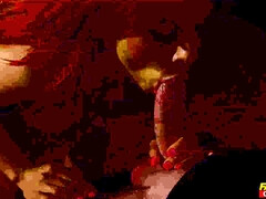 Pijpbeurt, Bruinharig, Stel, Diep in de keel, Moeder die ik wil neuken, Orgie, Roodharige vrouw, Tieten likken