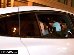 デカチン, ブロンド, フェラチオ, 中出し, チン, 3p男男女, 馬乗り, 三人