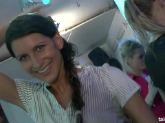 Rubia, Morena, Vestidas, Bailar, Sexo duro, Interracial, Lamidas, Orgía