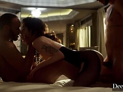 Anal, Gros cul, Brunette brune, Double pénétration, Branlette thaïlandaise, Hd, Tatouage, Adolescente