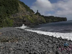 Amateur, Plage, Blonde, Poupée, Petite amie, Pov, Chatte, Nénés