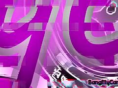 Asiatique, Nana, Brunette brune, Coréenne, Masturbation, Solo, Nénés, Jouets