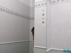 Cul, Salle de bains, Chambre à dormir, Gros seins, Brunette brune, En levrette, Chatte, Cheveux courts