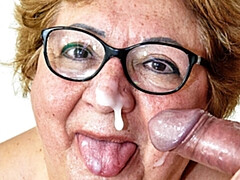 Leie, Schwarz, Brille, Oma, Hardcore, Lingerie, Reif, Muschi