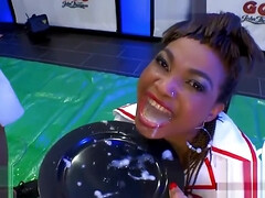 Arsch, Spermaladung, Schwanz, Schwarz, Hardcore, Hd, Interrassisch, Pissen