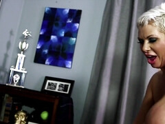 ぽっちゃり, ブロンド, 巨乳な, エロ熟女, 熟年, 怪物, 三人, オッパイの