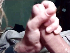 Blond, Compilatie, Sperma shot, Sperma in gezicht, Huisvrouw, Stiefmoeder, Tieten likken, Vrouw