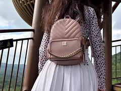 Couple, Branlette thaïlandaise, Hard, Masturbation, De plein air, Pov, Public, Russe