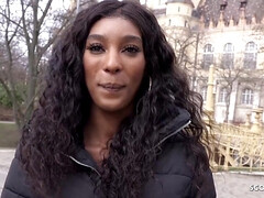 Salacious ebony fitness gal exciting xxx video