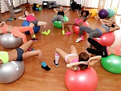 デカ尻, 黒人, キス, レズビアン, 下着, オナニー, ガリガリ, ストリッピング