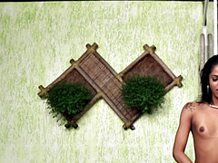 ビキニ, 挿入, アウトドア, ピアス, シーメール, 一人, オッパイの, おもちゃ