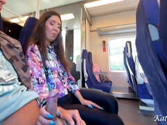 A Stranger Showed Me His Dick On The Train And I Sucked In Public With Katty West