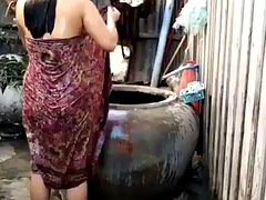 Leie, Blondine, Dusche