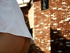 Rubia, Corrida, Garganta profunda, Peludo, Hd, Al aire libre