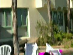 Chica, Grupo, Sexo duro, Lamidas, Al aire libre, Piscina