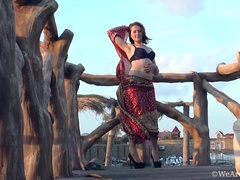 お尻, 茶髪の, 毛深い, 下着, オナニー, アウトドア