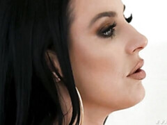 Kont, Grote kont, Grote mammen, Bruinharig, Sperma in mond, Sperma shot, Likken, Moeder die ik wil neuken