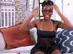 Amateur, Noire, Noir ébène, Doigter, Masturbation, Chatte, Solo