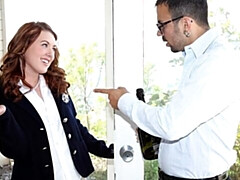 18 años, Verga grande, Estilo perrito, Tetas naturales, Colegiala, Flaco, Adolescente, Tetas