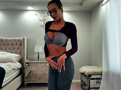 Leie, Schlafzimmer, Grosse titten, Braunhaarige, Dildo, Latina, Muschi, Solo