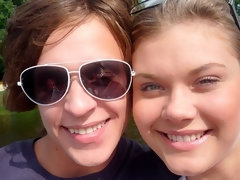 素人, ブロンド, フェラチオ, イく瞬間, なめる, ハメ撮り, ガリガリ, トイレ