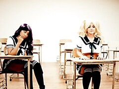 Tetas grandes, Besar, Lamidas, Lencería, Coño, Afeitado, Estriptis, Tetas