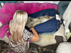 美女, デカパイ, ブロンド, フェムドム, ヒール, 下着, 淫乱熟女, オッパイの