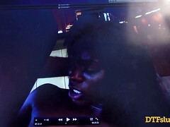 Cul, Noire, Sucer une bite, Bâillonner, Hard, Hôtel, Allumeuse, Adolescente