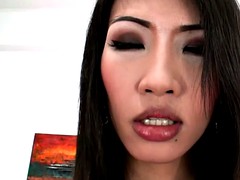 lboy adjoins fishnets licks and sucks big cock in POV