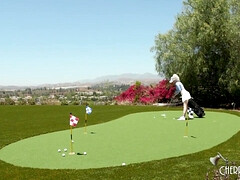 美女, デカパイ, ブロンド, 巨乳な, アウトドア, 一人, オッパイの, 濡れ