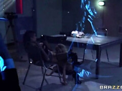 Blondine, Braunhaarige, Weibliche domination, Natürlichen titten, Polizei, Realität, Rotschopf, Flotter dreier