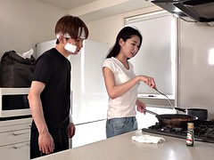 アジア人, デカパイ, 日本人, 妻