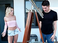 Blond, Pijpbeurt, Geschoren, Mager, Strippen, Tiener, Tieten likken