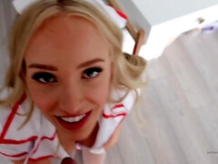 Любители, Блондинки, Минет, Семяизвержение, Домашнее видео, Медсестра, От первого лица