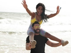 Kont, Grote mammen, Zwart, Pijpbeurt, Handbeurt, Interraciaal, Zoenen, Natuurlijke tieten