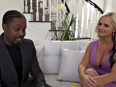 Verga grande, Tetas grandes, Negro, Mamada, Madura, Ébano, Sexo duro, Interracial