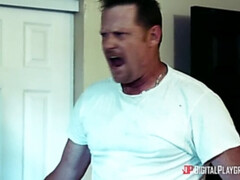 アメリカ人, お尻, デカチン, フェラチオ, バック, 手コキする, なめる, 自然山雀