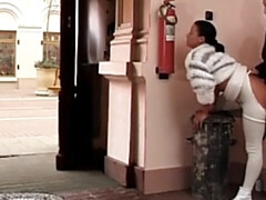 Amateur, Anal, Culo, Morena, Pareja, Corridas, Al aire libre, Público