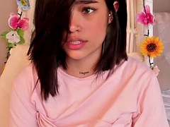 素人, 茶髪の, オナニー, 一人, ティーン